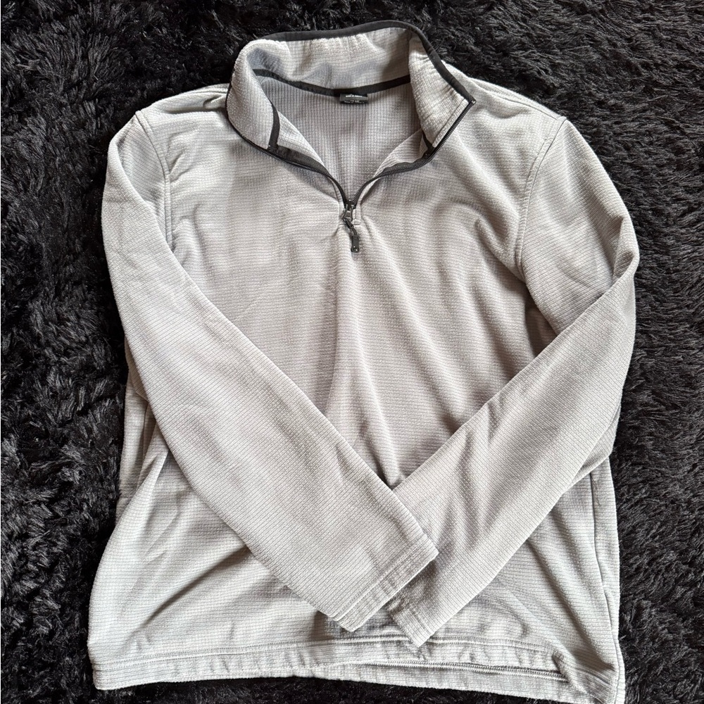 STARTER Light Gray Quarter Zip Pullover